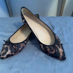 J. Crew Leopard Print Pointed Flat